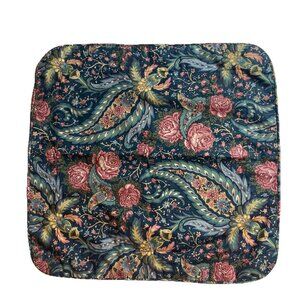 Laura Ashley PORTOBELLO Paisley Rose Floral Accent Pillow Cover Square